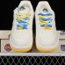 Air Force 1'07 Low Running Shoes-White/Yellow-3469601