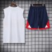 22/23 Paris Saint-Germain PSG vest training kit White Suit Shorts Kit Jersey (Vest + Short +Sock)-6720642