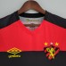 22/23 Recife sports home Red Black Jersey version short sleeve-5807428