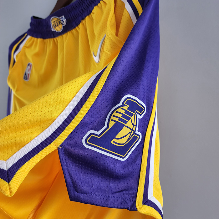 75th anniversary Los Angeles Lakers Yellow NBA shorts