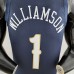 75th Anniversary New Orleans Pelicans Williams #1 Navy Blue NBA Jersey-2728936