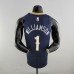 75th Anniversary New Orleans Pelicans Williams #1 Navy Blue NBA Jersey-2728936