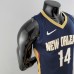 75th Anniversary New Orleans Pelicans Ingram #14 Navy Blue NBA Jersey-2228364