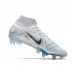 Mercurial Superfly 8 Elite SG Soccer Shoes-White/Blue-615820