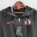 2022 Paris Saint-Germain PSG Windbreaker Black Hooded jacket Windbreaker-8845951