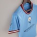 22/23 woman Manchester City home Blue Jersey version short sleeve-4064702