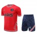 22/23 PSG training suit Short Sleeve Kit red suit short sleeve kit Jersey (Shirt + Short )-9405761