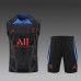 22/23 Paris Saint-Germain PSG vest training suit kit Black Suit Shorts Kit Jersey (Vest + Short)-1535278