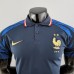 2022 POLO France Navy Blue Jersey version short sleeve-5413093