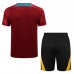 2022 Portugal Red training suit short sleeve kit Jersey (Shirt + Short+Sock)-5897346