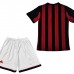 2013/14 Retro AC Milan Home suit short sleeve kit Jersey (Shirt + Short )-9830349