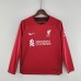 22/23 Liverpool Home Red Long sleeve Suit Shorts Kit Jersey (Long sleeve + Short )-2785007