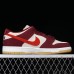 Skate Like a Girl x SB Dunk Low Running Shoes-White/Wine Red-4391908
