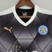 Retro Leicester City 15/16 away Black Jersey version short sleeve-6089859