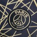 22/23 Paris Saint-Germain PSG Training Suit Black and Gold Line Jersey version short sleeve-8887139