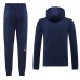 22/23 Italy Navy Blue Hooded Edition Classic Jacket Training Suit (Top+Pant)-4219792