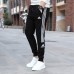 Fashion Casual Long Pants-Black/White-2759619