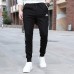 Fashion Casual Long Pants-Black/White-2759619