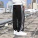 Fashion Casual Long Pants-Black/White-8686526