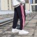 Fashion Casual Long Pants-Black/Red-1160494