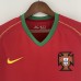 Retro Portugal 2006 home Red Jersey version short sleeve-7969057