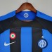 22/23 Inter Milan home Blue Black Suit Shorts Kit Jersey (Shirt + Short +sock)-6186640