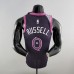 Minnesota Timberwolves RUSSELL#0 Black and Purple NBA Jersey-9661549