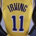 75th Anniversary IRVING #11 Los Angeles Lakers Yellow NBA Jersey-8383142