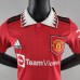 22/23 Manchester United M-U kids kit Home Red Kids suit short sleeve kit Jersey (Shirt + Short )-8562521