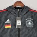 2022 Germany Hooded Windbreaker Black jacket Windbreaker-438793
