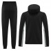 2022 Jersey Black Grey Hooded Edition Classic Training Suit (Top + Pant)-1572653