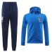 2022 Italy Jersey Blue Hooded Edition Classic Training Suit (Top + Pant)-1224982