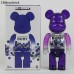 Bearbrick purple Qianqiu building block bear 400% trendy play doll doll violent bear decoration ornaments-Purple-8781670