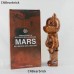 Bearbrick Mars MARS building block bear 400% trendy play doll doll violent bear decoration ornaments-Brown-4627163