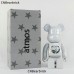 Bearbrick Atmos five-pointed star building block bear 400% 28CM tide play doll violent bear doll ornaments-White-7381112
