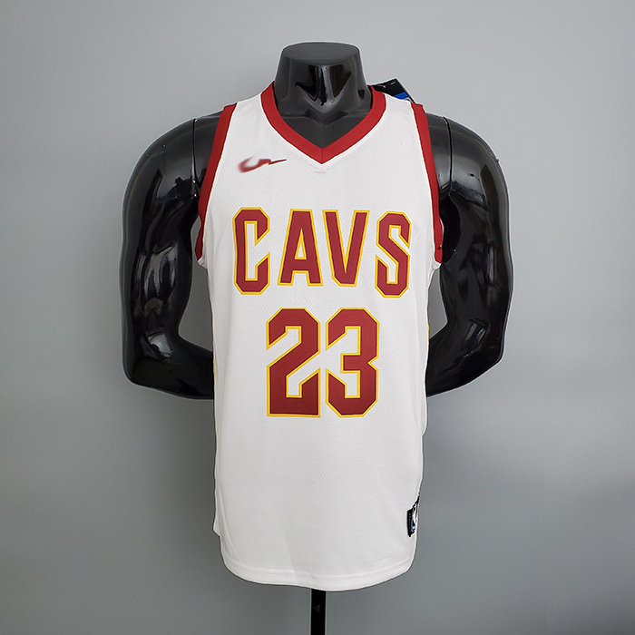 Cleveland Cavaliers James #23 White NBA Jersey-9321532