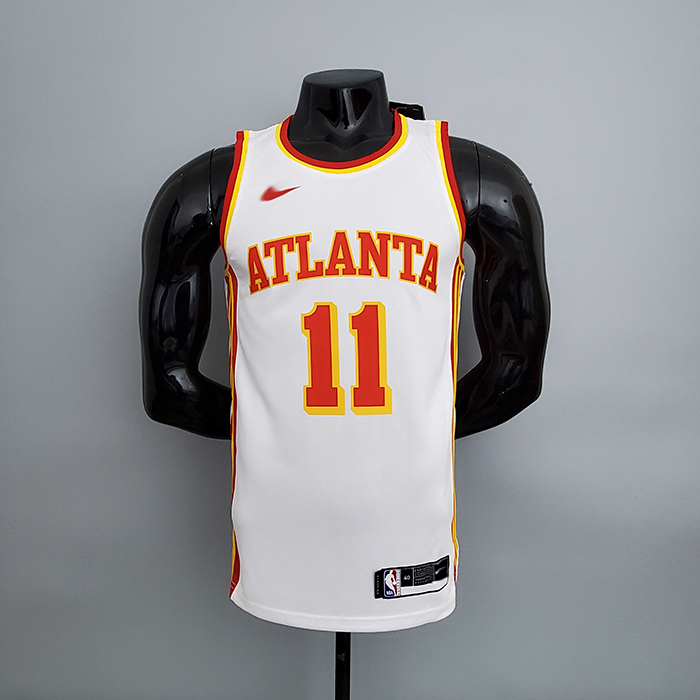 Hawks Young #11 White NBA Jersey-4867289