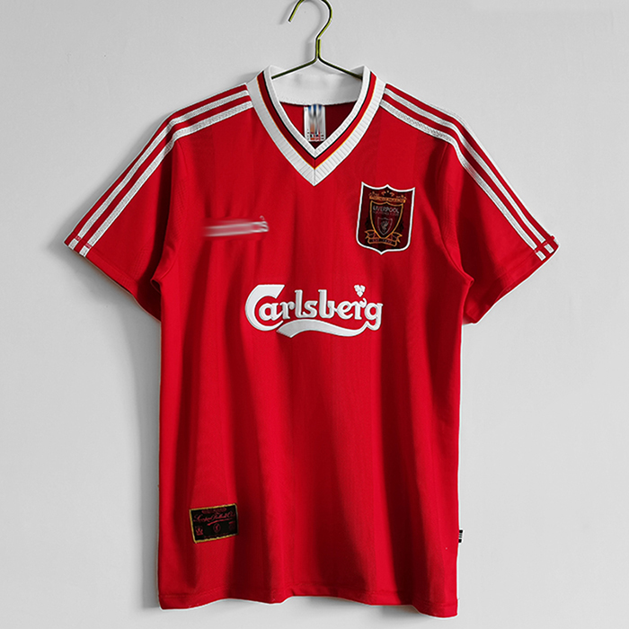 1995/96 Retro Liverpool Home Jersey version short sleeve-9238606