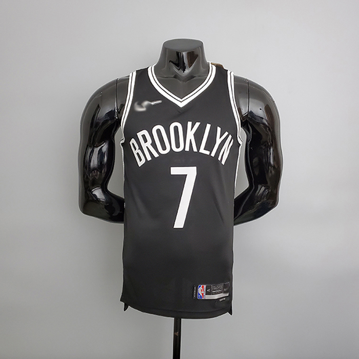 75th Anniversary Brooklyn Nets Black NBA Jersey #7 White NBA Jersey-2546528