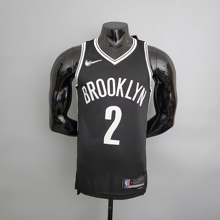 75th Anniversary Brooklyn Nets Black NBA Jersey #2 White NBA Jersey-5104087