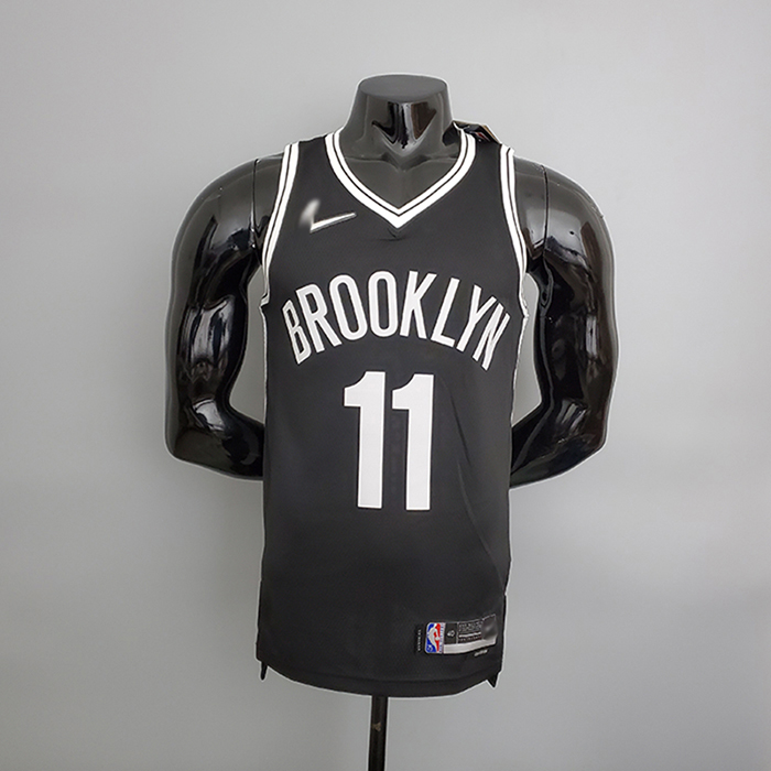 75th Anniversary Brooklyn Nets Black NBA Jersey #11 White NBA Jersey-8653687
