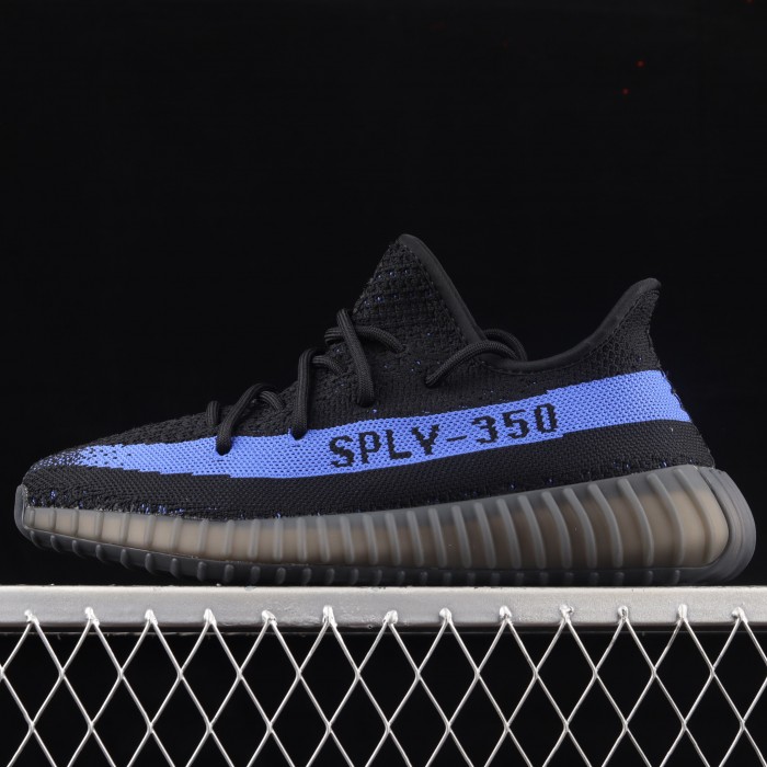 Kanye West Yeezy SPLY 350 V2 Boost Running Shoes-Black/Blue-2988127