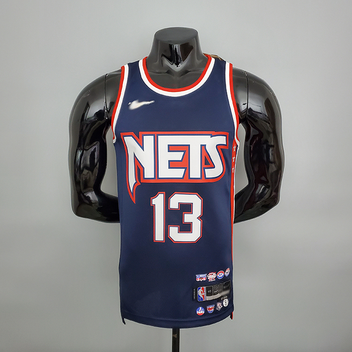 2022 75th Anniversary Harden #13 Nets City Edition Royal Blue NBA Jersey-5641935