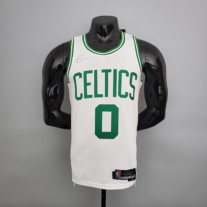 75th Anniversary Tatum #0 Celtics White NBA Jersey-8997905