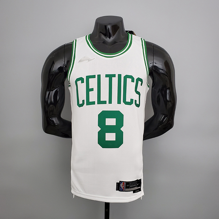 75th Anniversary Tatum #8 Celtics White NBA Jersey-8222289