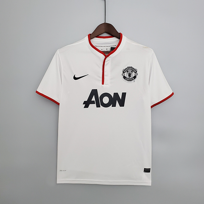 Retro 13/14 Manchester United M-U away Jersey version short sleeve-2022943