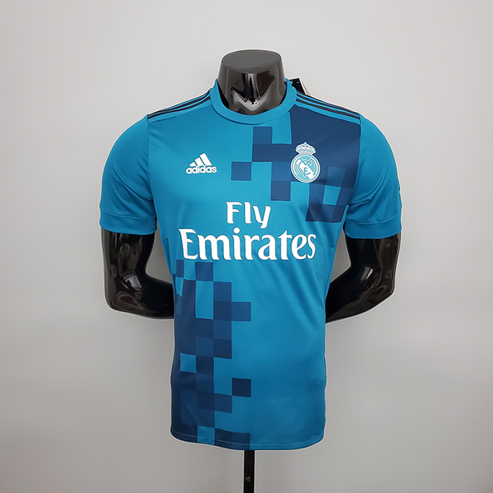 Retro 17/18 Real Madrid third away Jersey version short sleeve-2327249