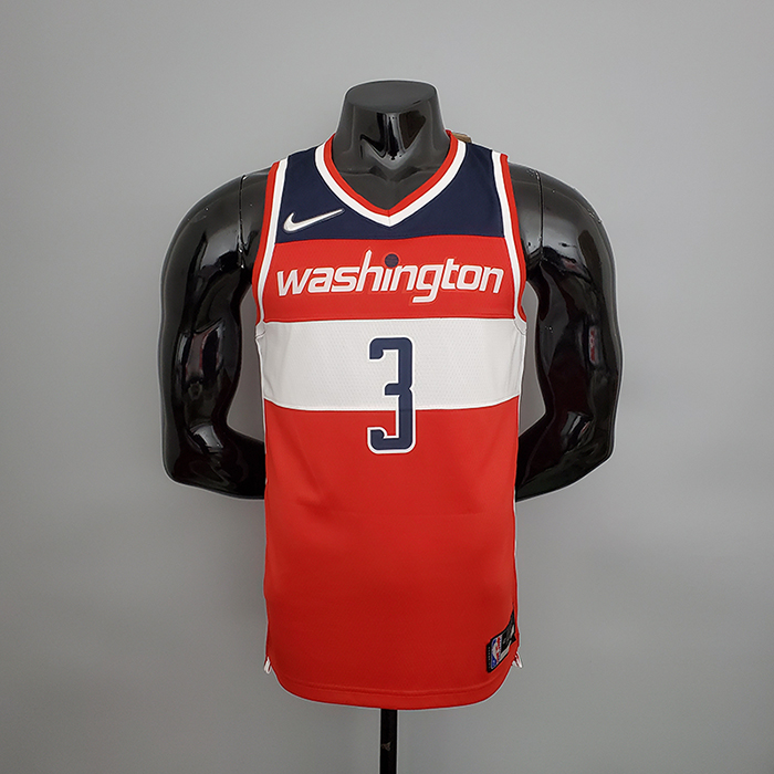 75th Anniversary beal#3 Washington Wizards Red White and Blue NBA Jersey-5065813