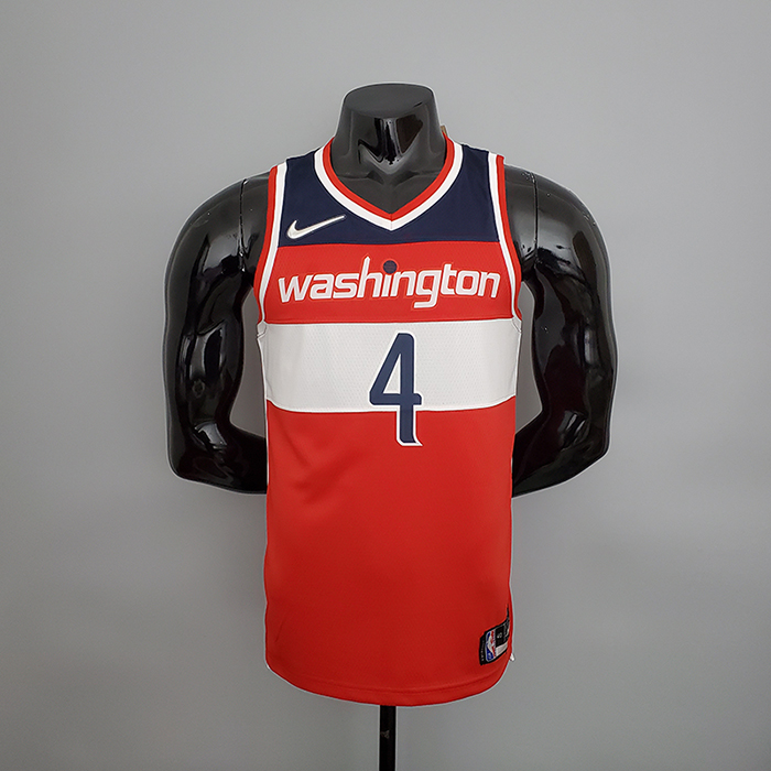 75th Anniversary wesbrook#4 Washington Wizards Red White and Blue NBA Jersey-1563555