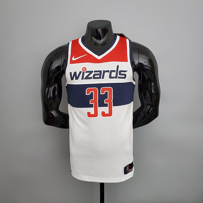 75th Anniversary Kuzma #33 Washington Wizards Black Red White NBA Jersey-6395509